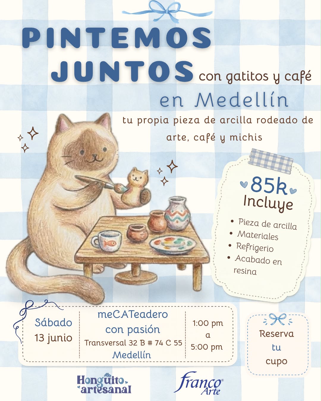 Pintemos juntos con gatitos y café – Mecateadero con Pasión
